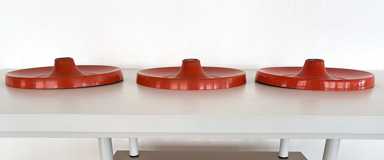 3 Charlotte Perriand-style disc wall sconces, 1980s 10