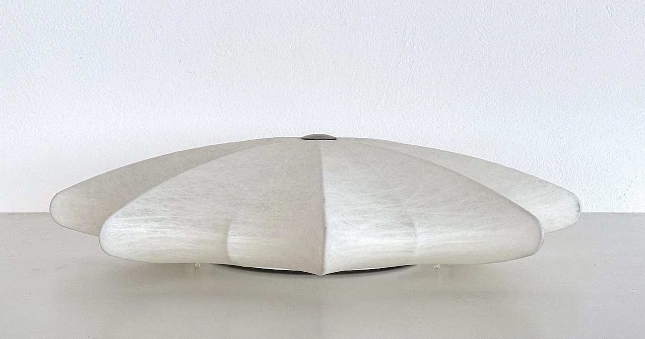 Lampada da soffitto grande Cocoon di Goldkant Leuchten, anni '70 6