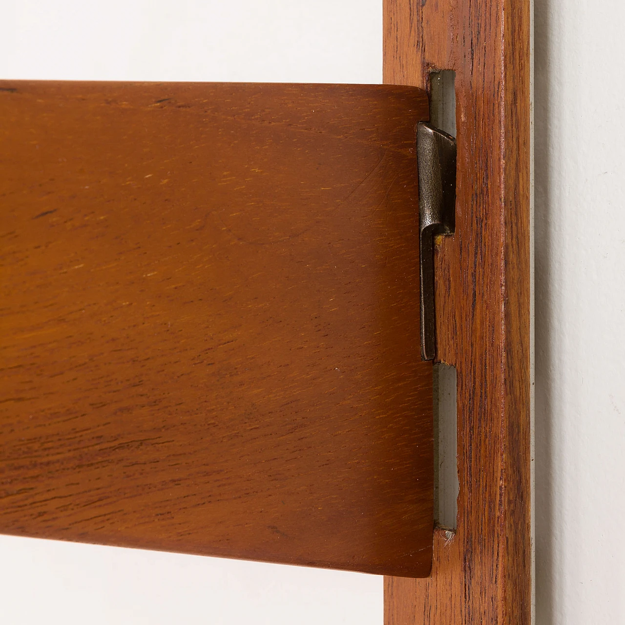 Teak wall unit with drawers by Kristiansen Kai for FM Møbler, 1960s 10