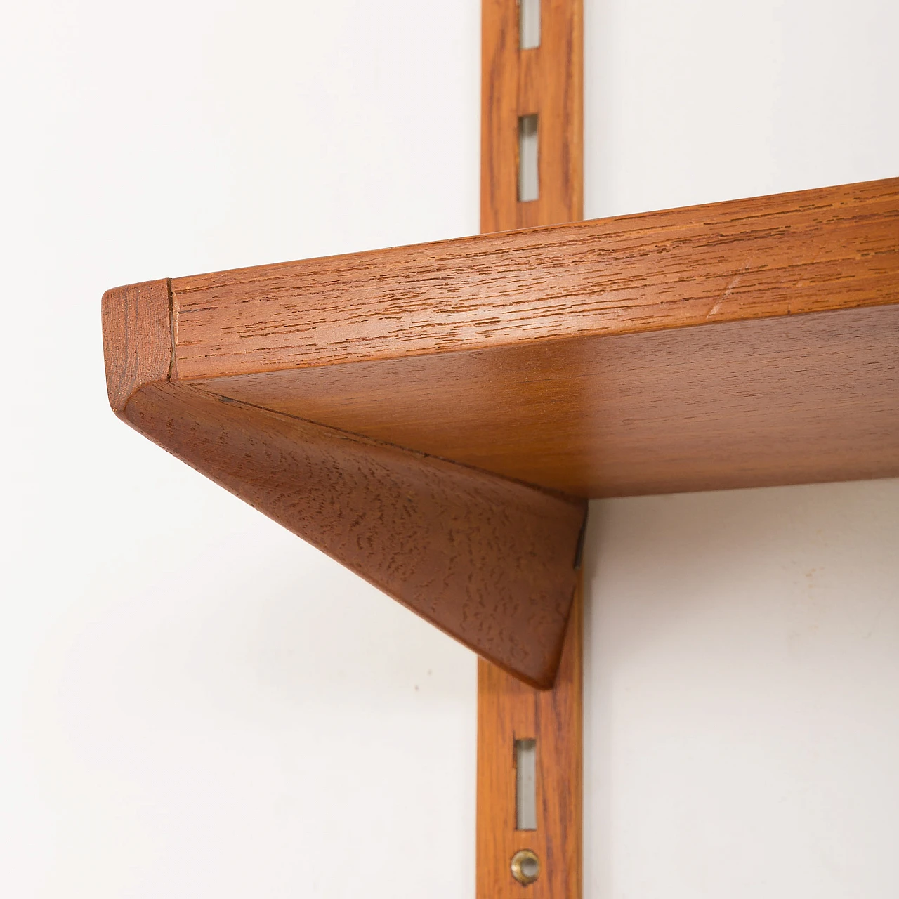 Teak wall unit with drawers by Kristiansen Kai for FM Møbler, 1960s 12