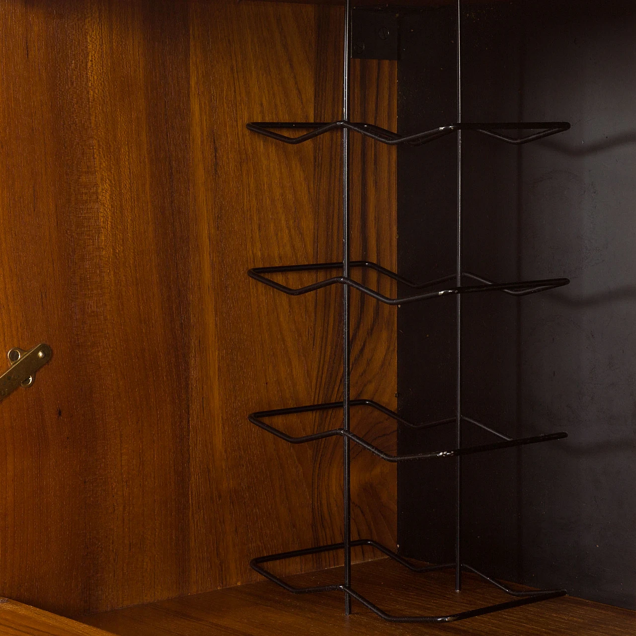 Teak wall unit with desk and lamp by P. Cadovius for Cado, 1960s 18