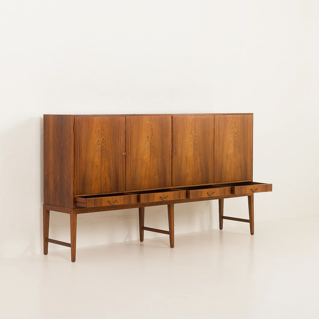 Rosewood sideboard by Severin Hansen, 1960s 4