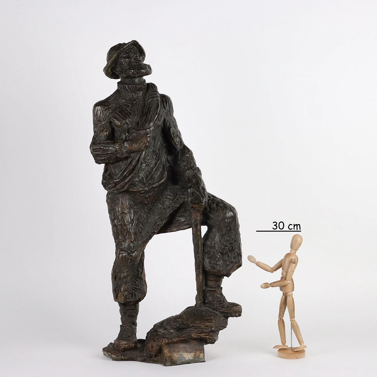 Vallazza, Mountaineer, bronze sculpture, 1960s 2