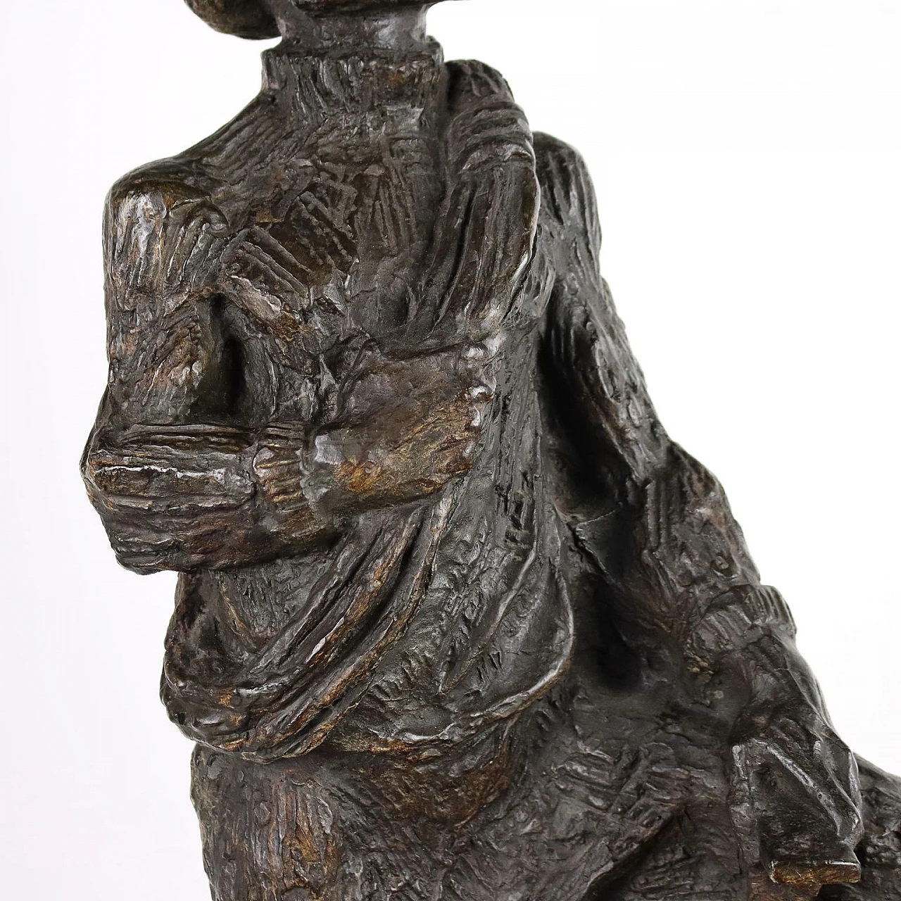 Vallazza, Mountaineer, bronze sculpture, 1960s 4