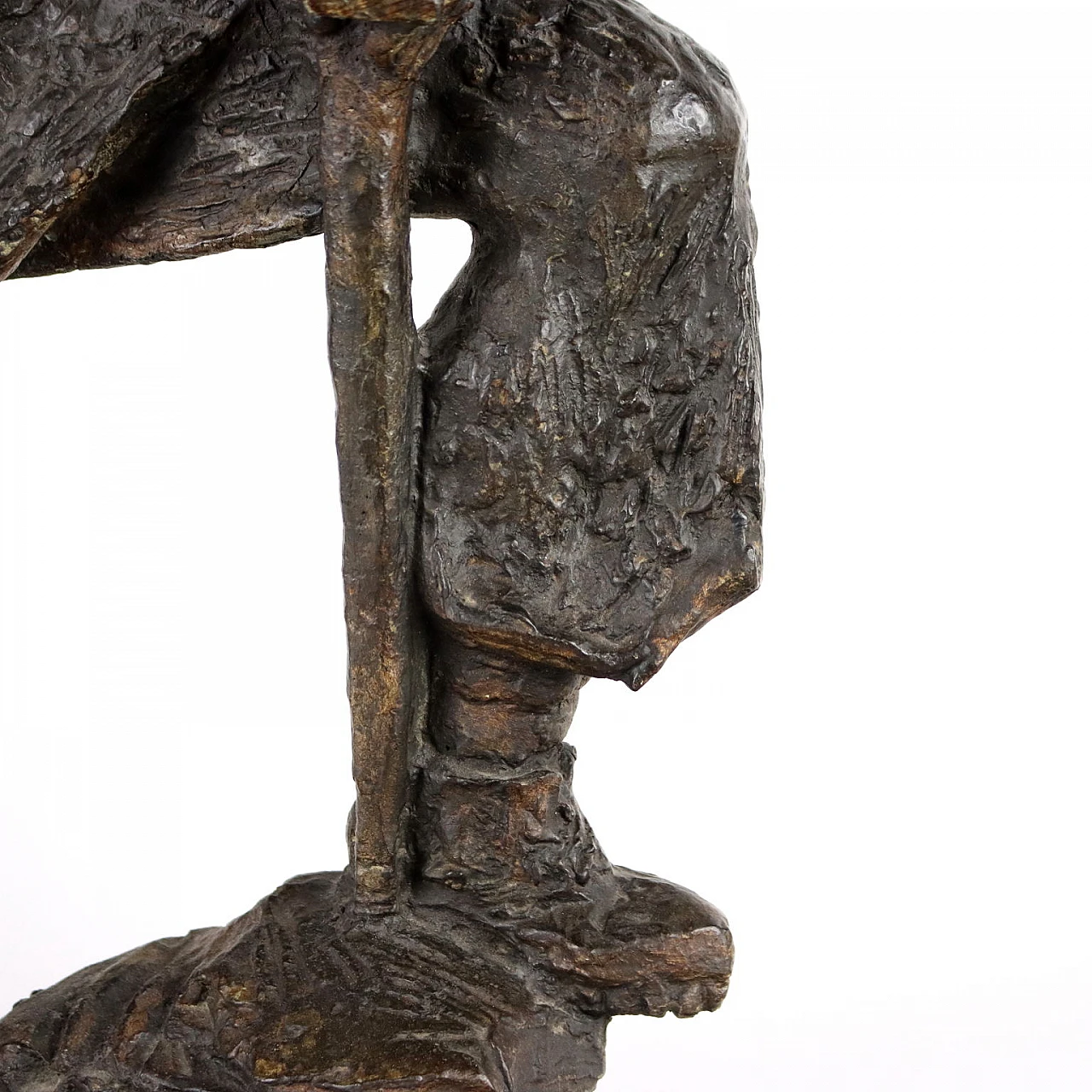 Vallazza, Mountaineer, bronze sculpture, 1960s 6