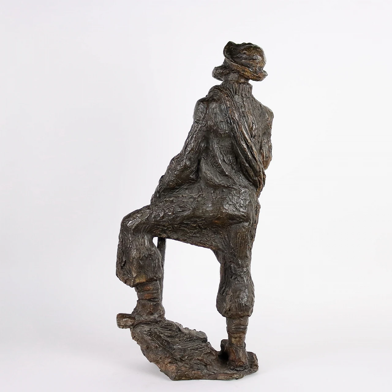 Vallazza, Mountaineer, bronze sculpture, 1960s 8