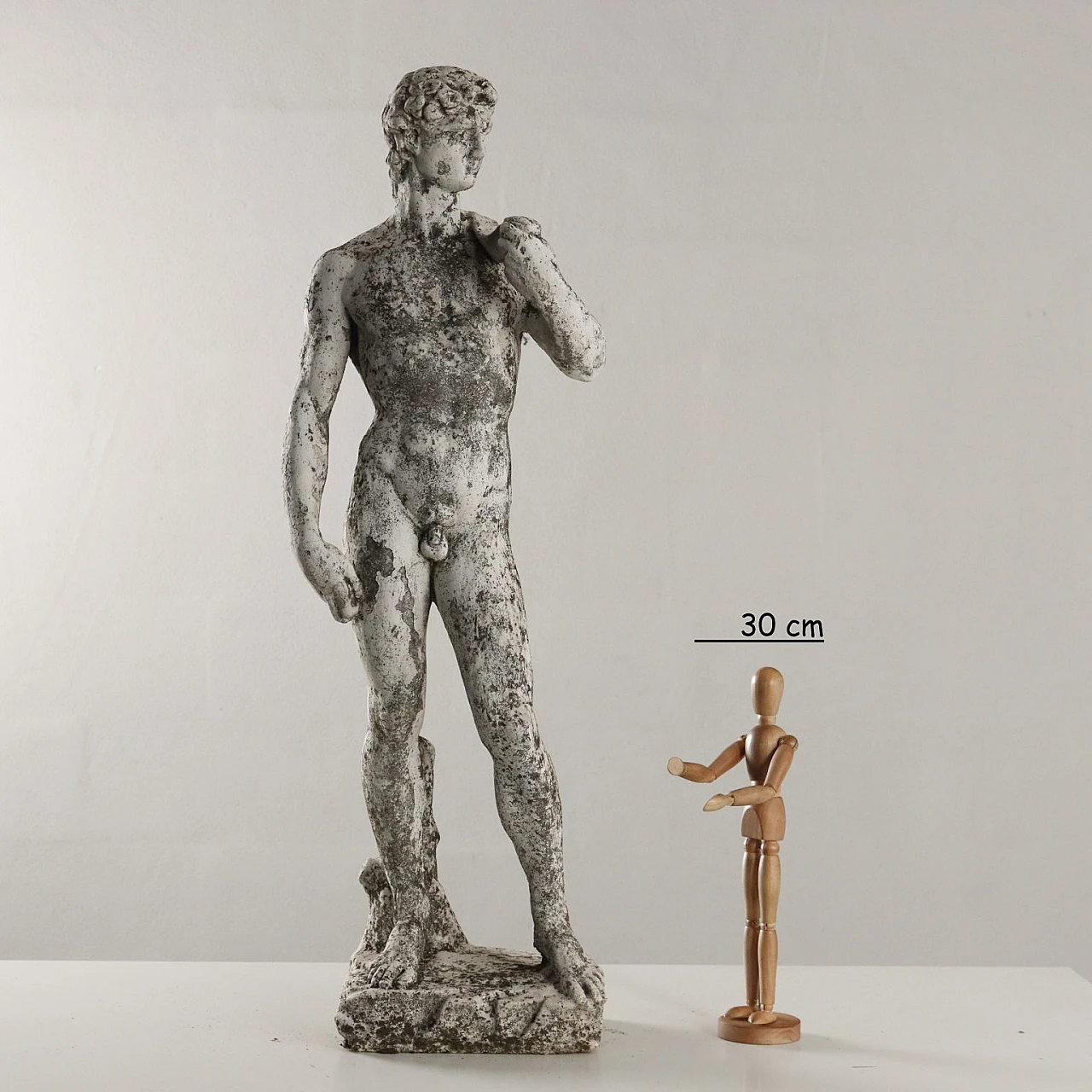 Copy Michelangelo's David, grit garden statue 2