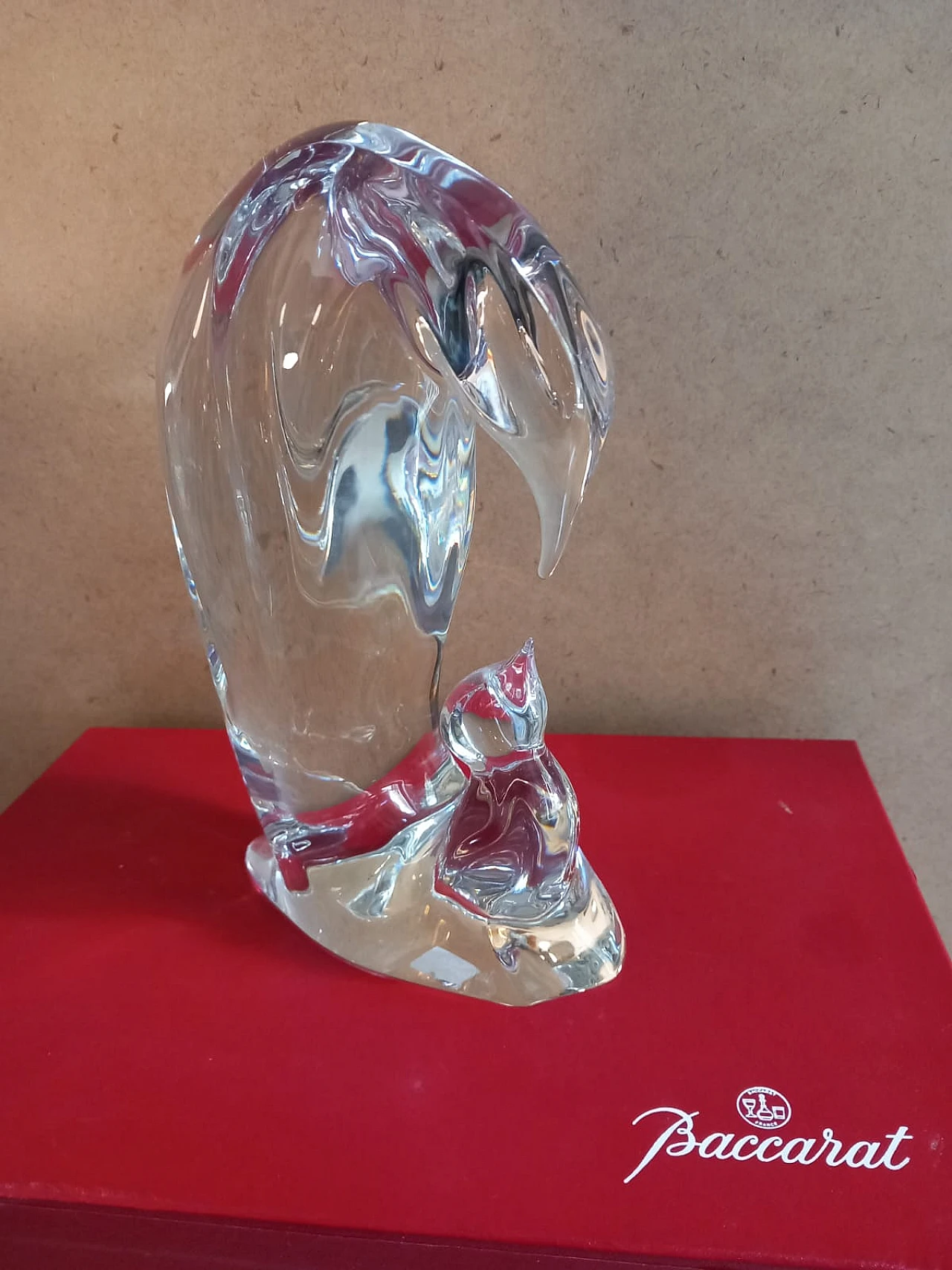 Penguin with chick by Baccarat, 2000s 3