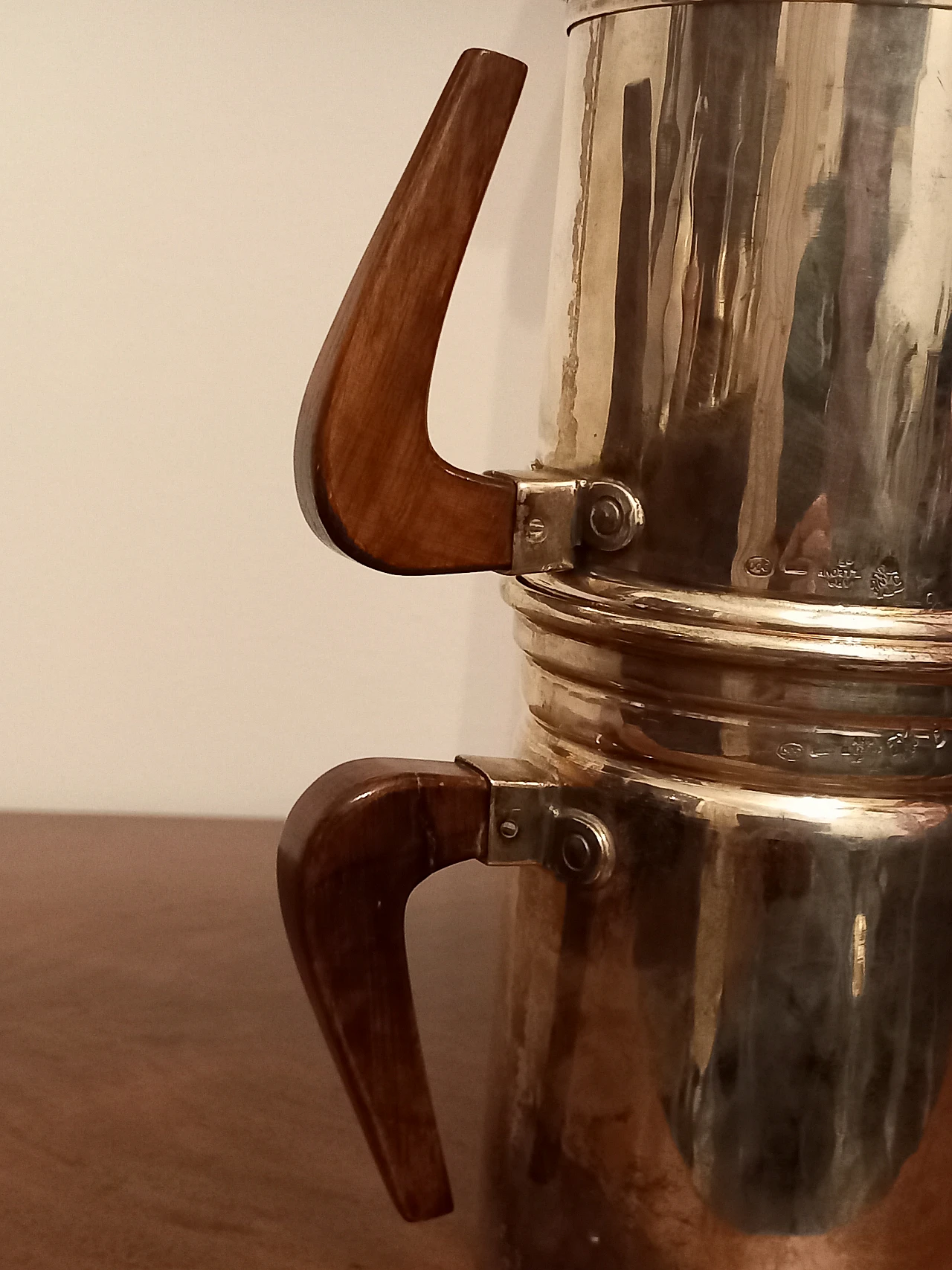 Coffee pot in 800 silver, 1950s 9