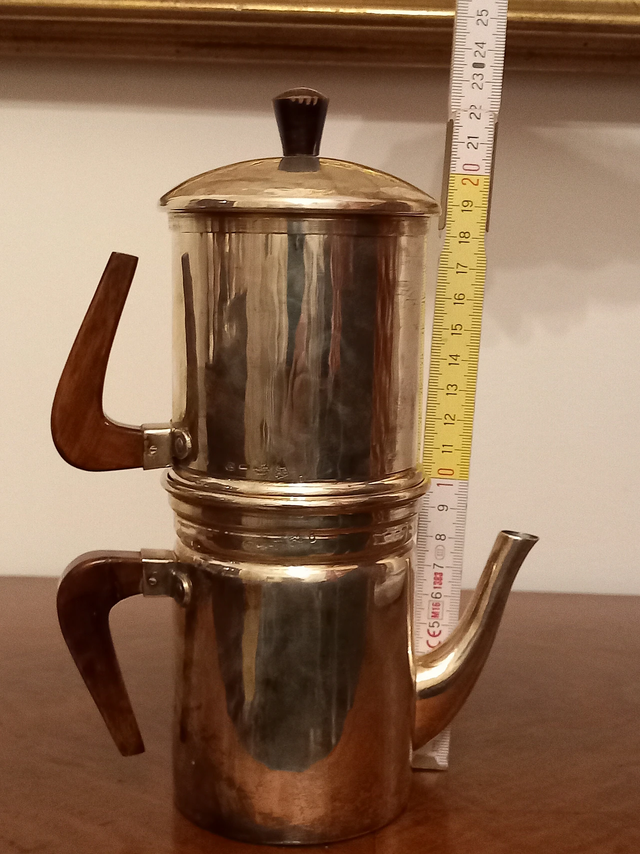 Coffee pot in 800 silver, 1950s 10