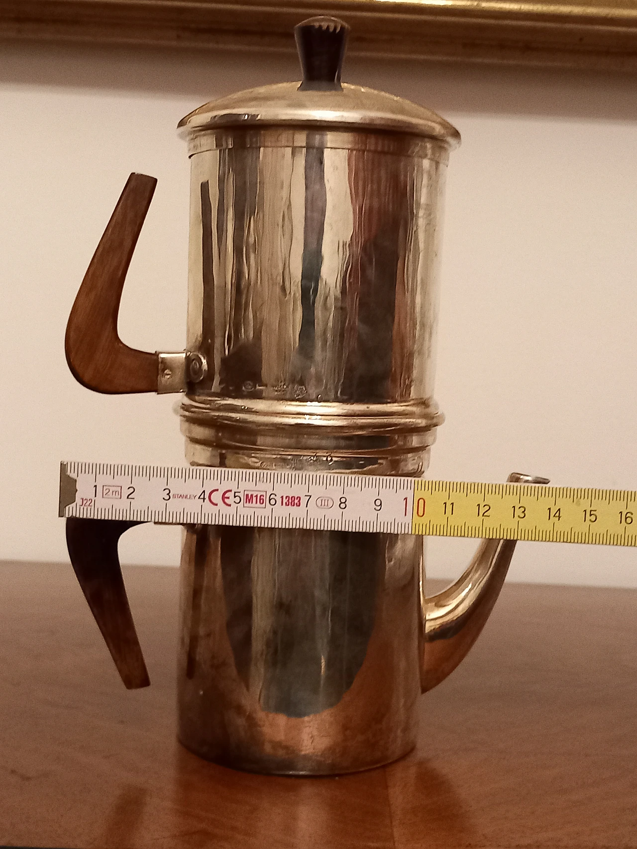 Coffee pot in 800 silver, 1950s 11