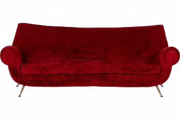 Curved sofa by Gigi Radice for Minotti, 1960s