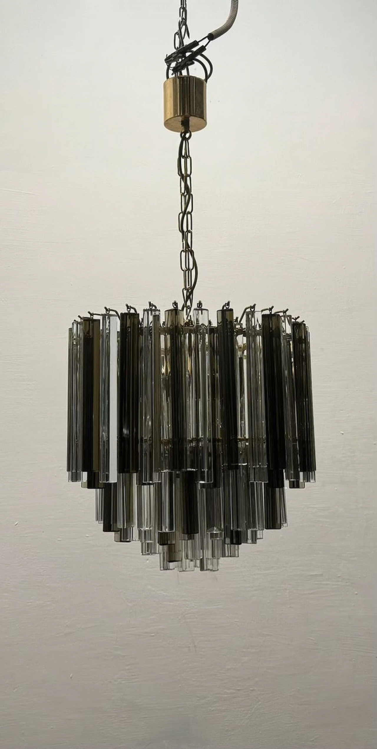 Trilobi Murano glass chandelier by Venini, 1970s 7