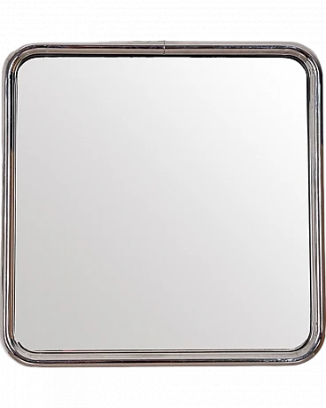 Chrome-plated metal wall mirror, 1960s