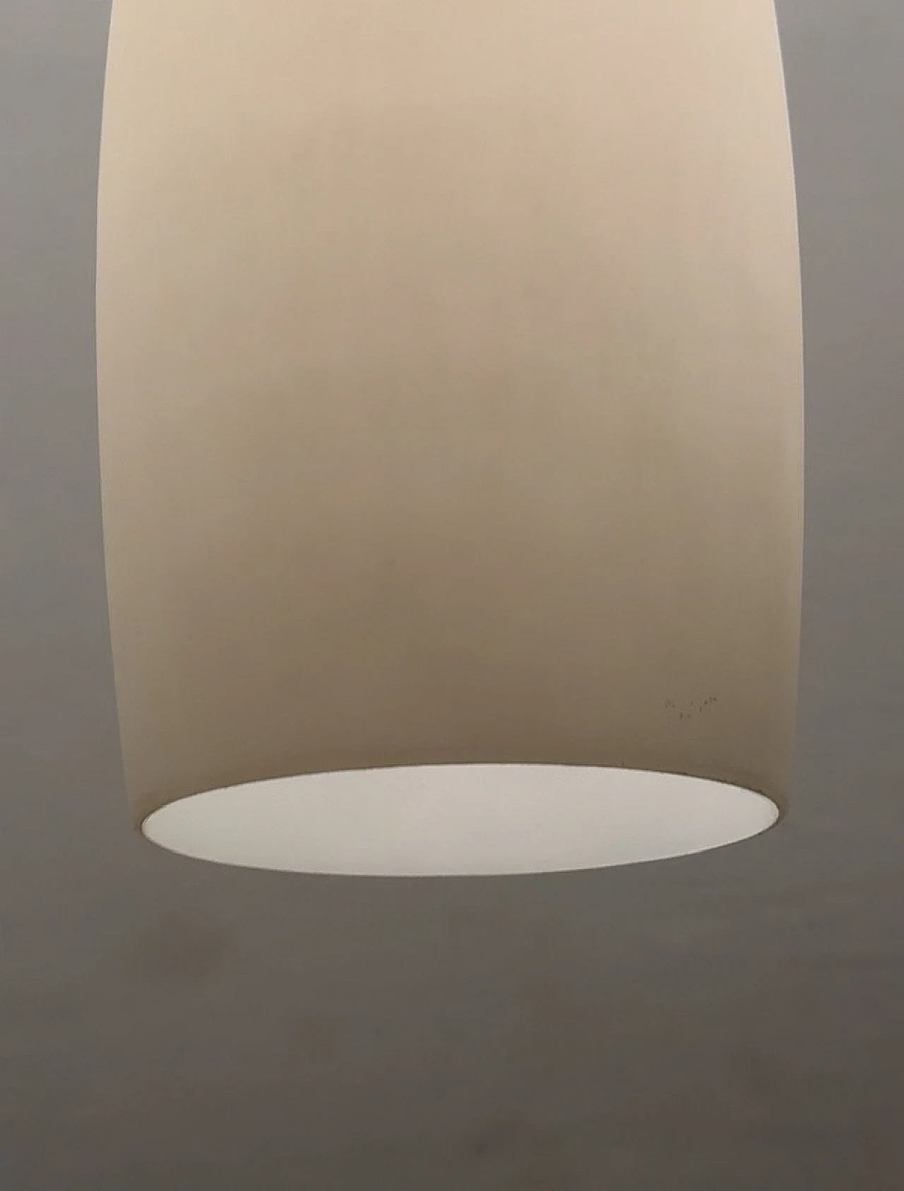 Opaline glass pendant lamp, 1960s 3