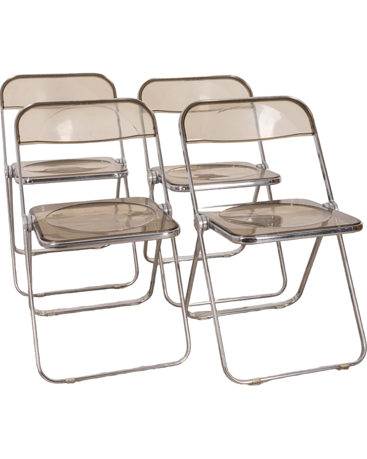 4 Plia chairs by Giancarlo Piretti for Anonima Castelli, 1960s 10