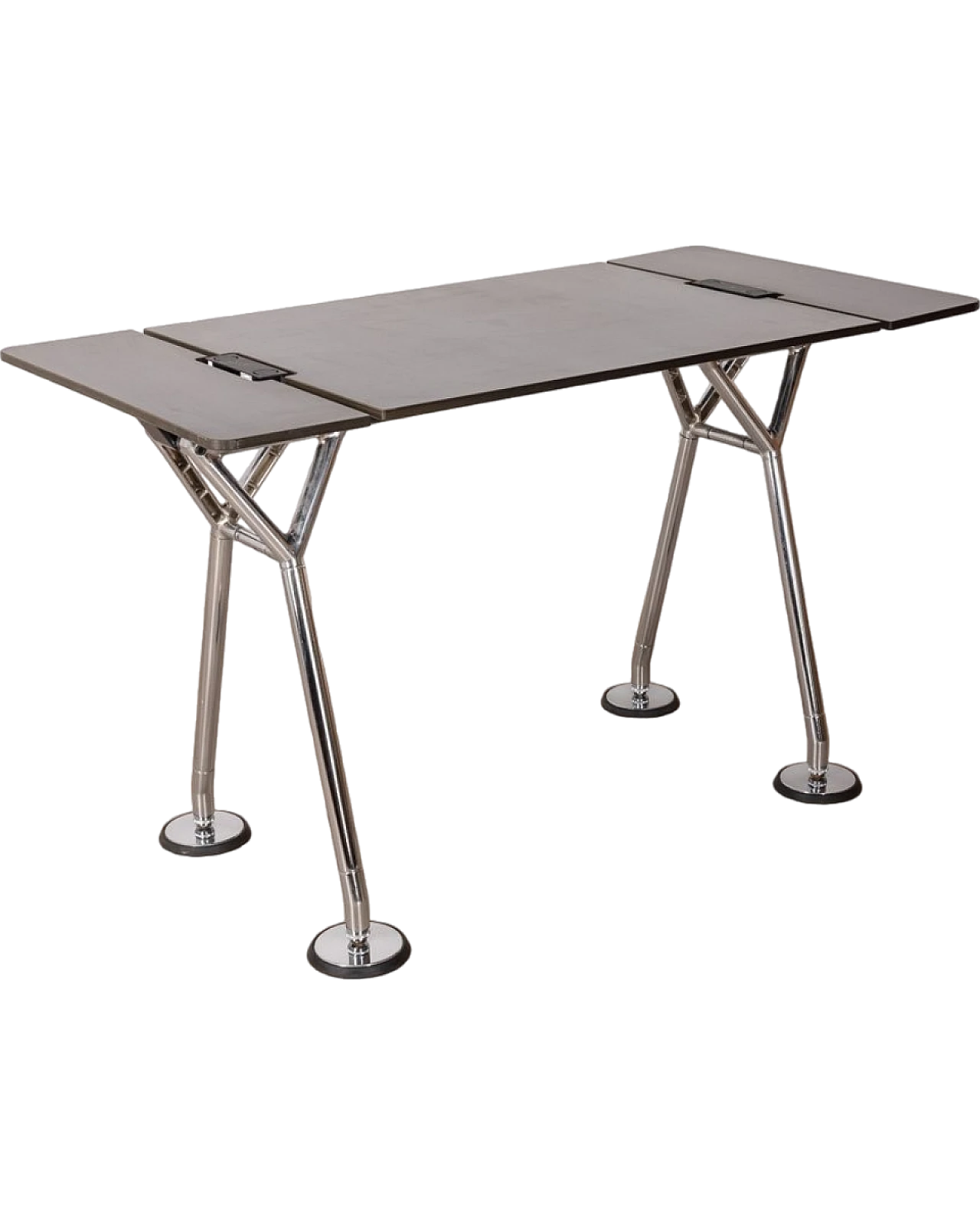 Nomos desk in metal & wood by Norman Foster for Tecno, 1980s 11