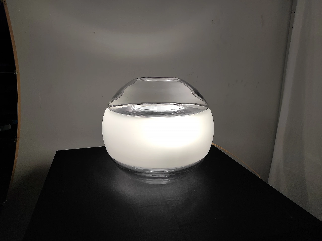 Murano glass sphere table lamp, 1960s 7