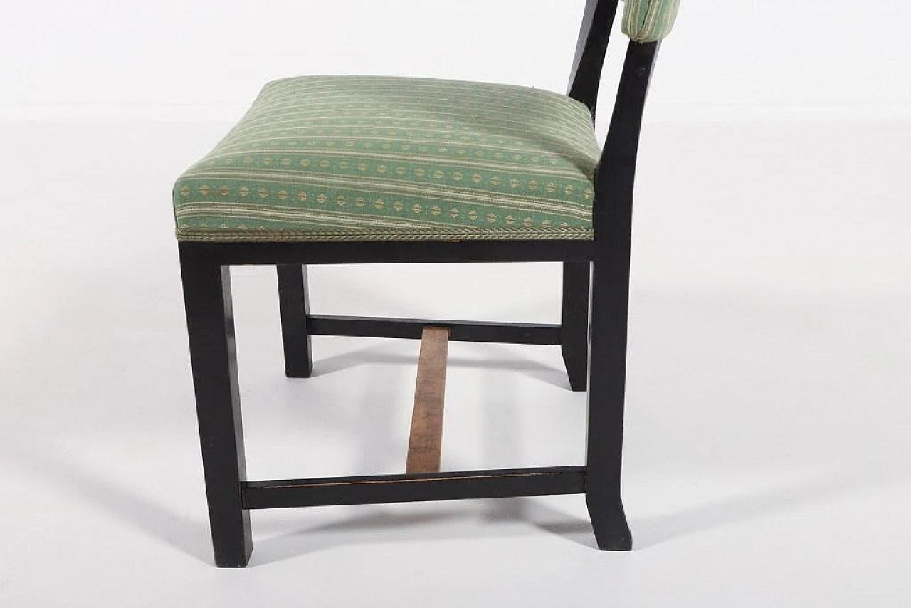 4 Chairs in wood and fabric by Otto Schulz, 1940s 7