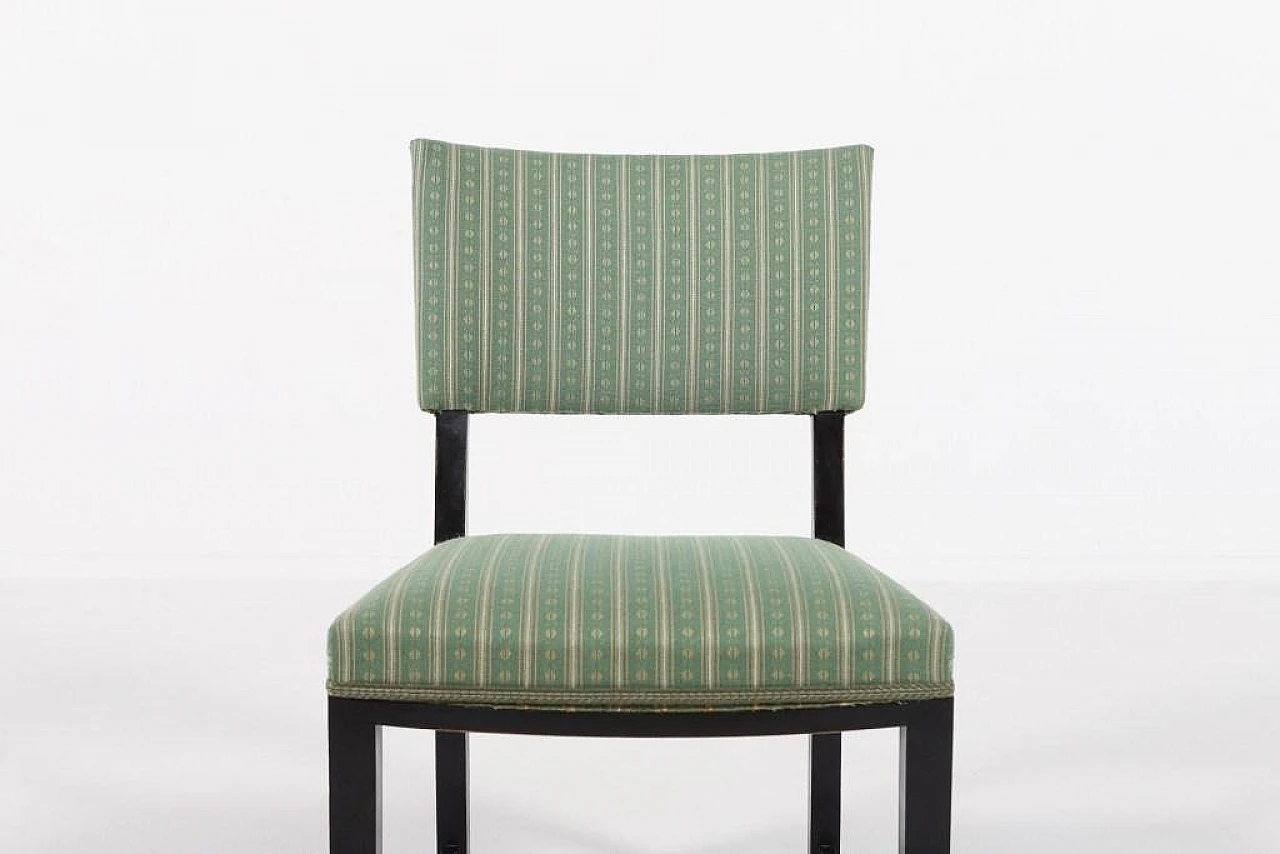 4 Chairs in wood and fabric by Otto Schulz, 1940s 9