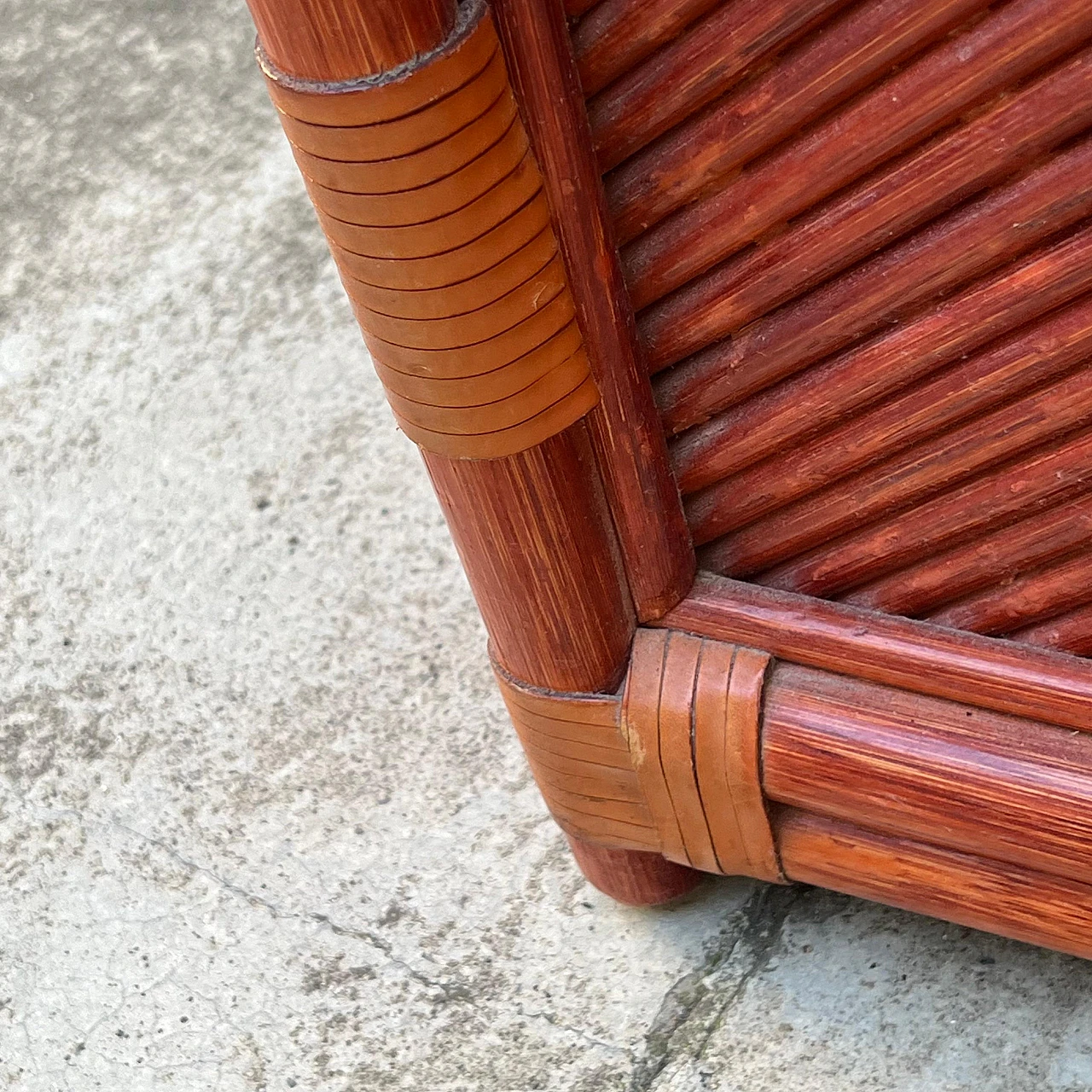 Bamboo and rattan armchair by Maugrion for Roche Bobois, 1980s 9