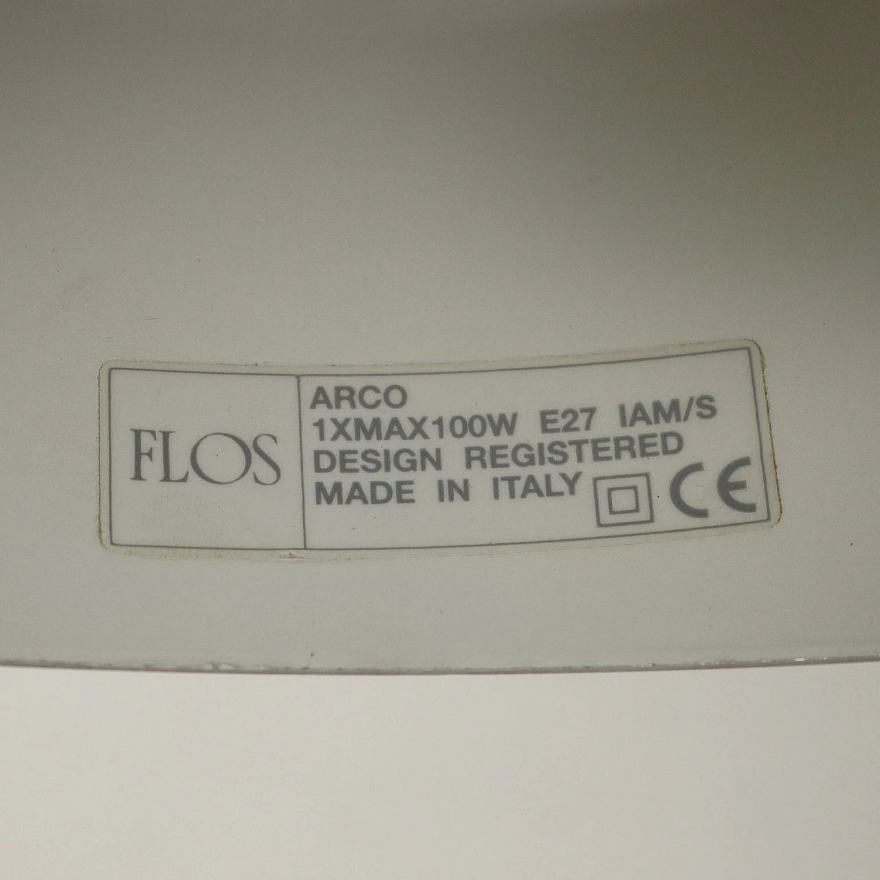 Lampada da terra Arco dei Fratelli Castiglioni per Flos, anni '80 7