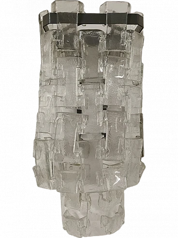 Murano glass wall lamp by Carlo Nason for Mazzega, 1960s