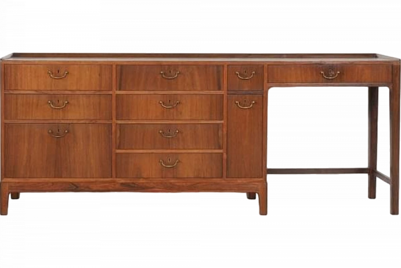 Rosewood sideboard by Frode Holm for Illums Bolighus, 1950s 16