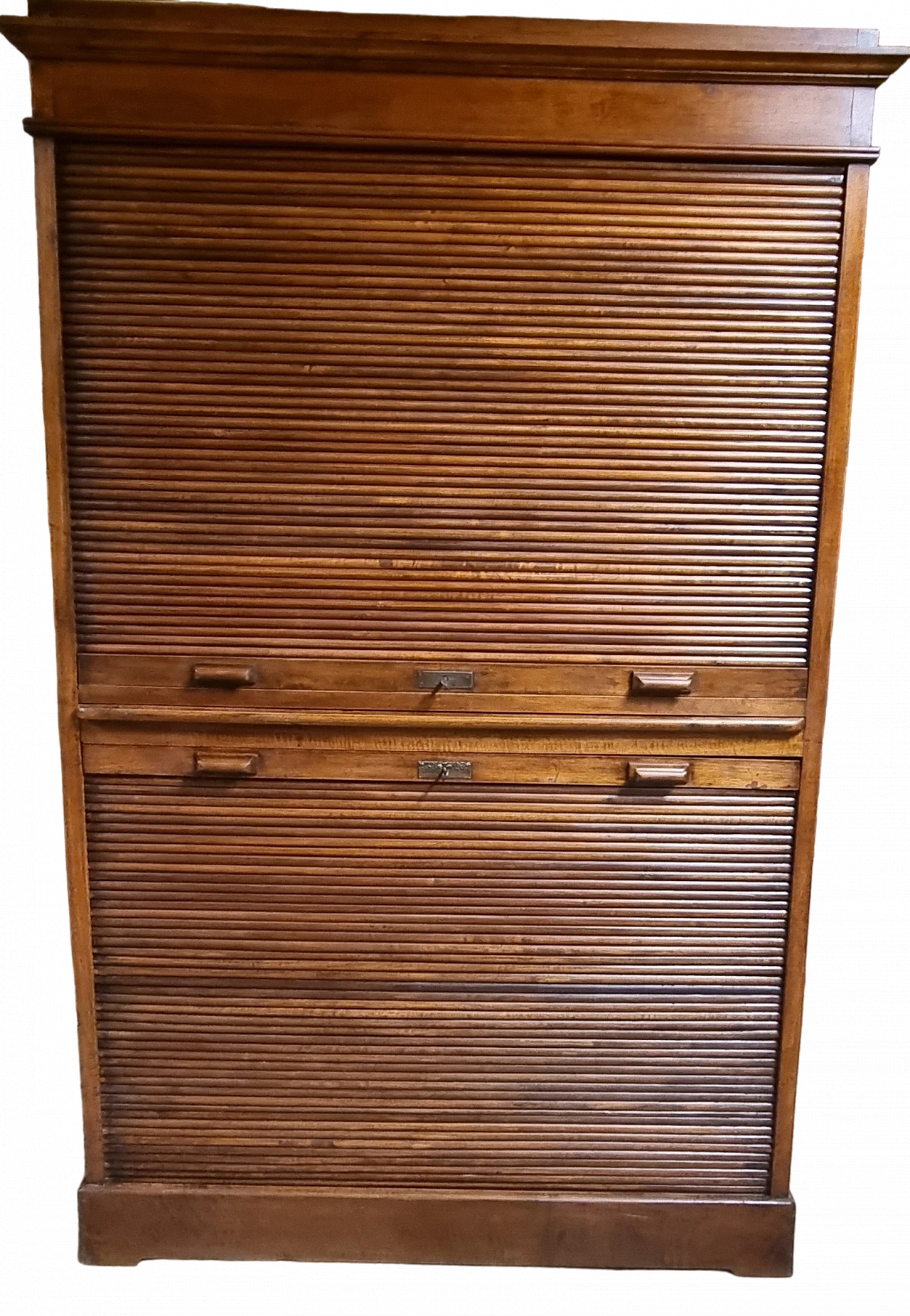 Oak shutter office cabinet 14