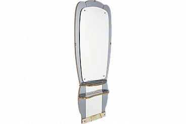 Mirror with onyx plate by Crystal Art, 1960s