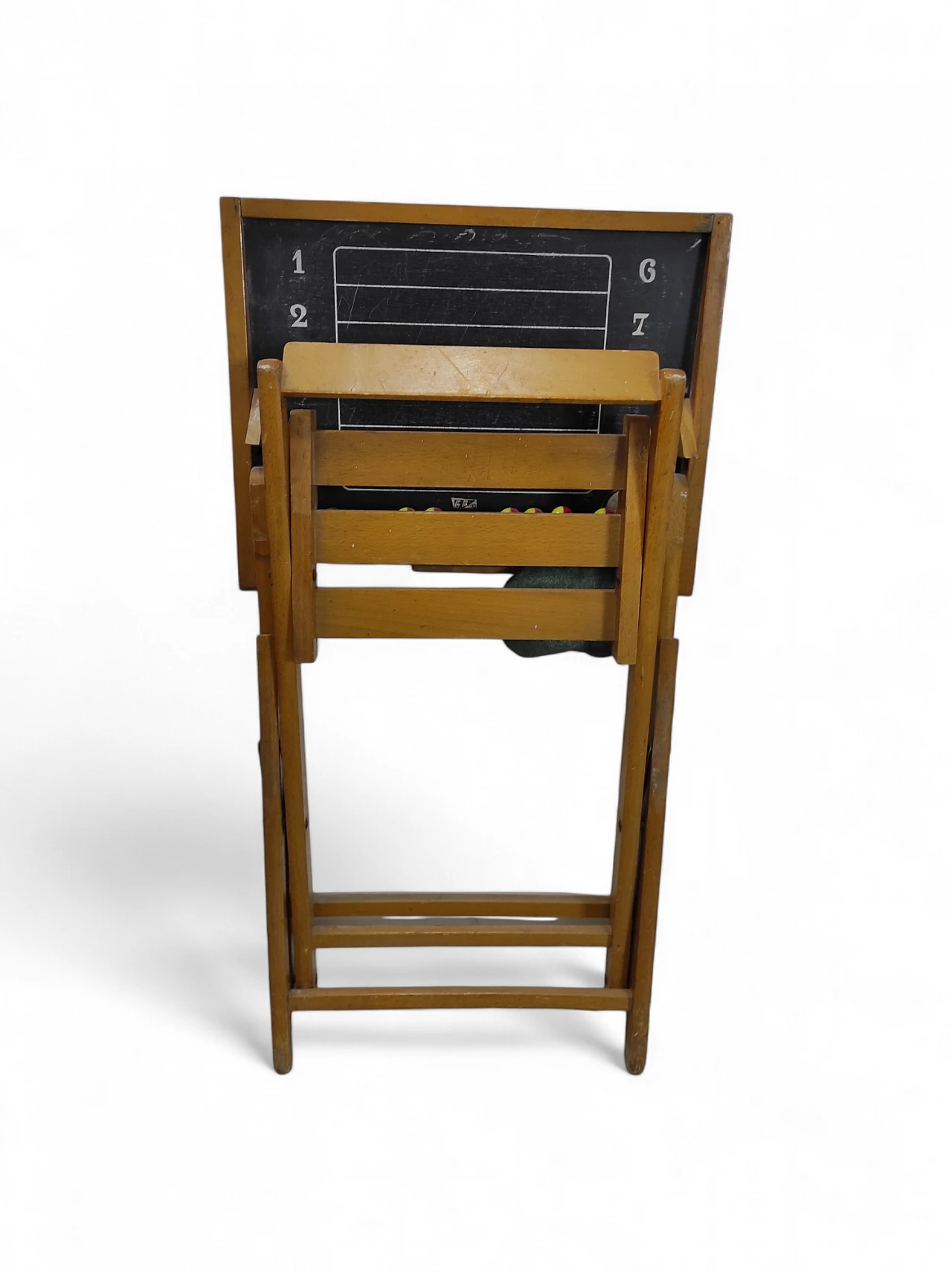 Wooden children school desk, early 20th century 7