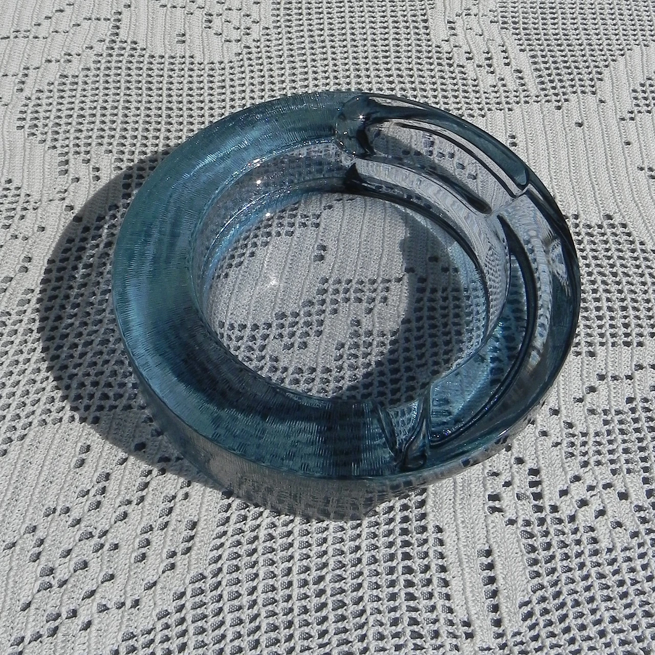 Glass ashtray by Fabio Frontini for Arnolfo di Cambio, 1970s 3