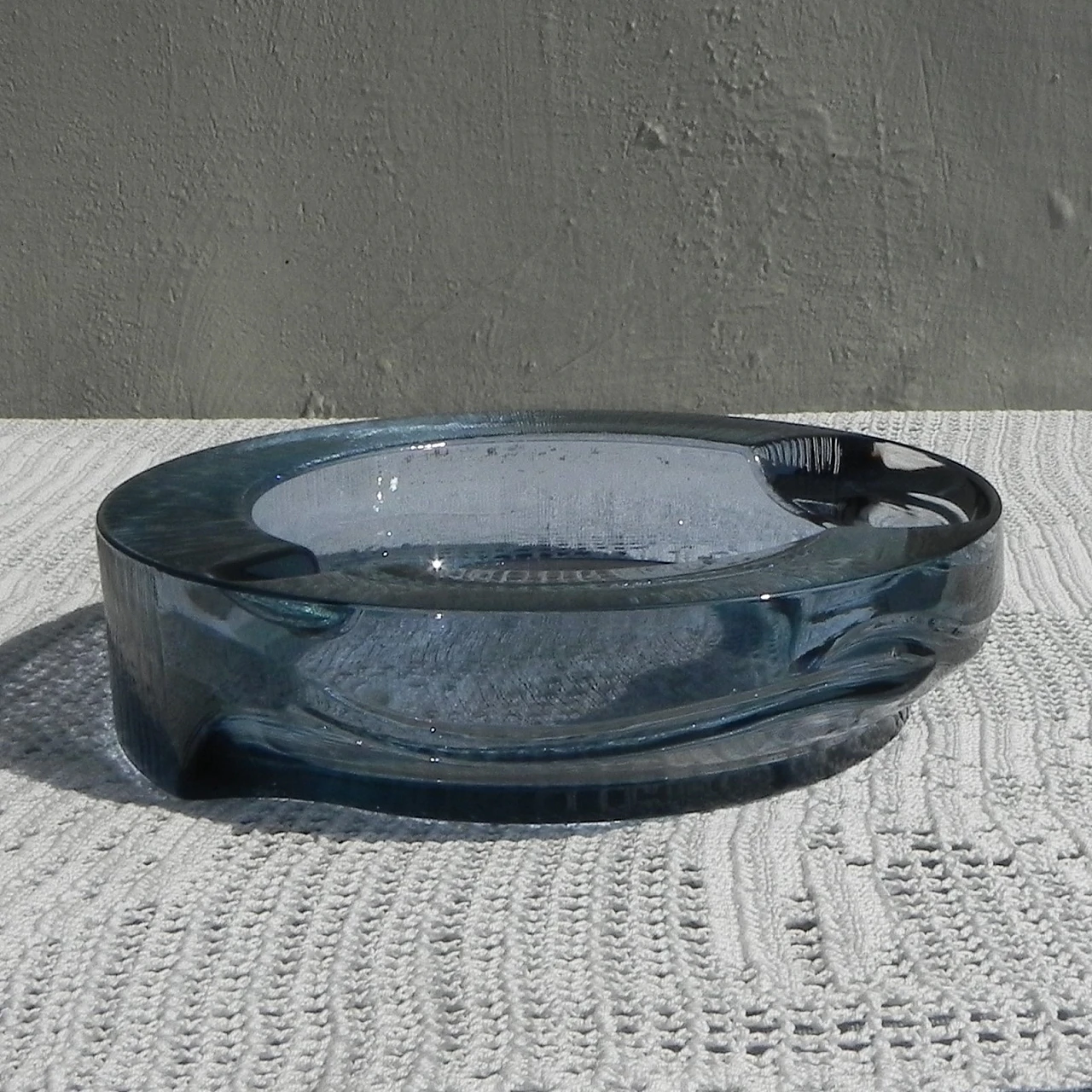 Glass ashtray by Fabio Frontini for Arnolfo di Cambio, 1970s 4