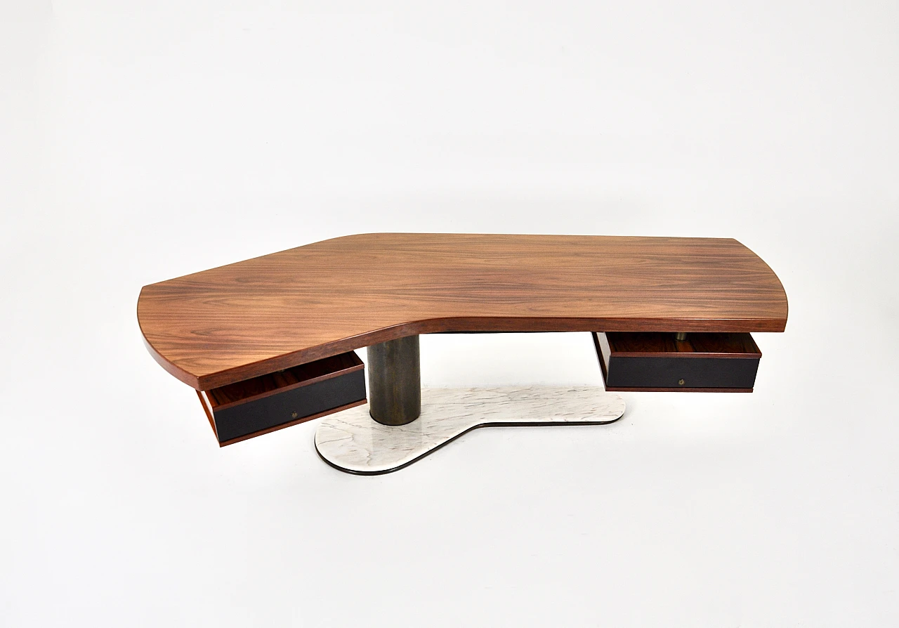 Boomerang desk by Renzo Schirolli, 1960s 2