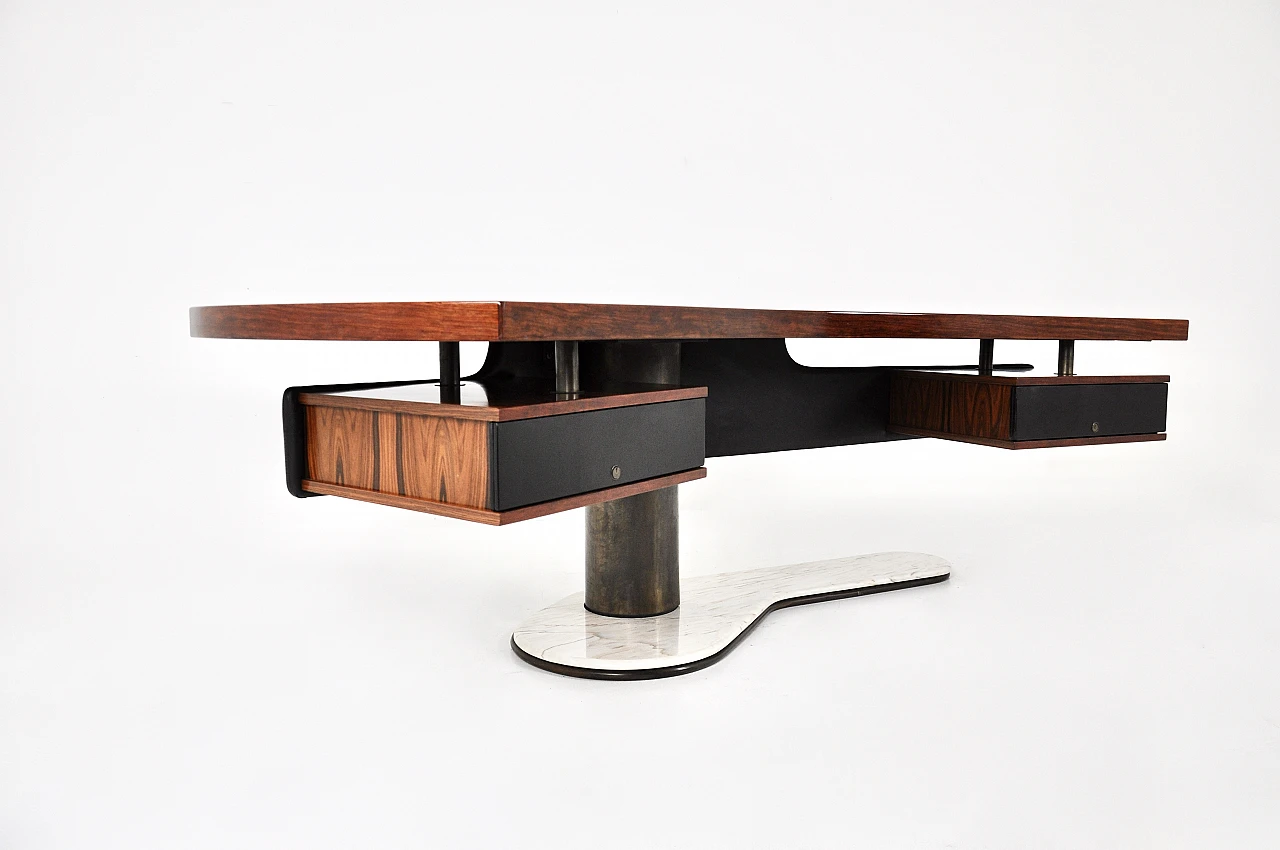 Boomerang desk by Renzo Schirolli, 1960s 3