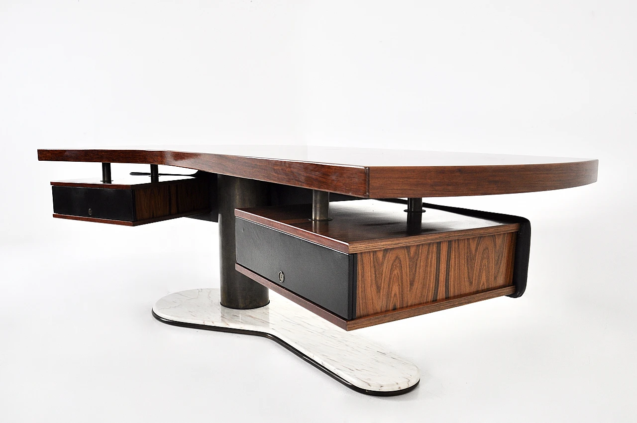 Boomerang desk by Renzo Schirolli, 1960s 4