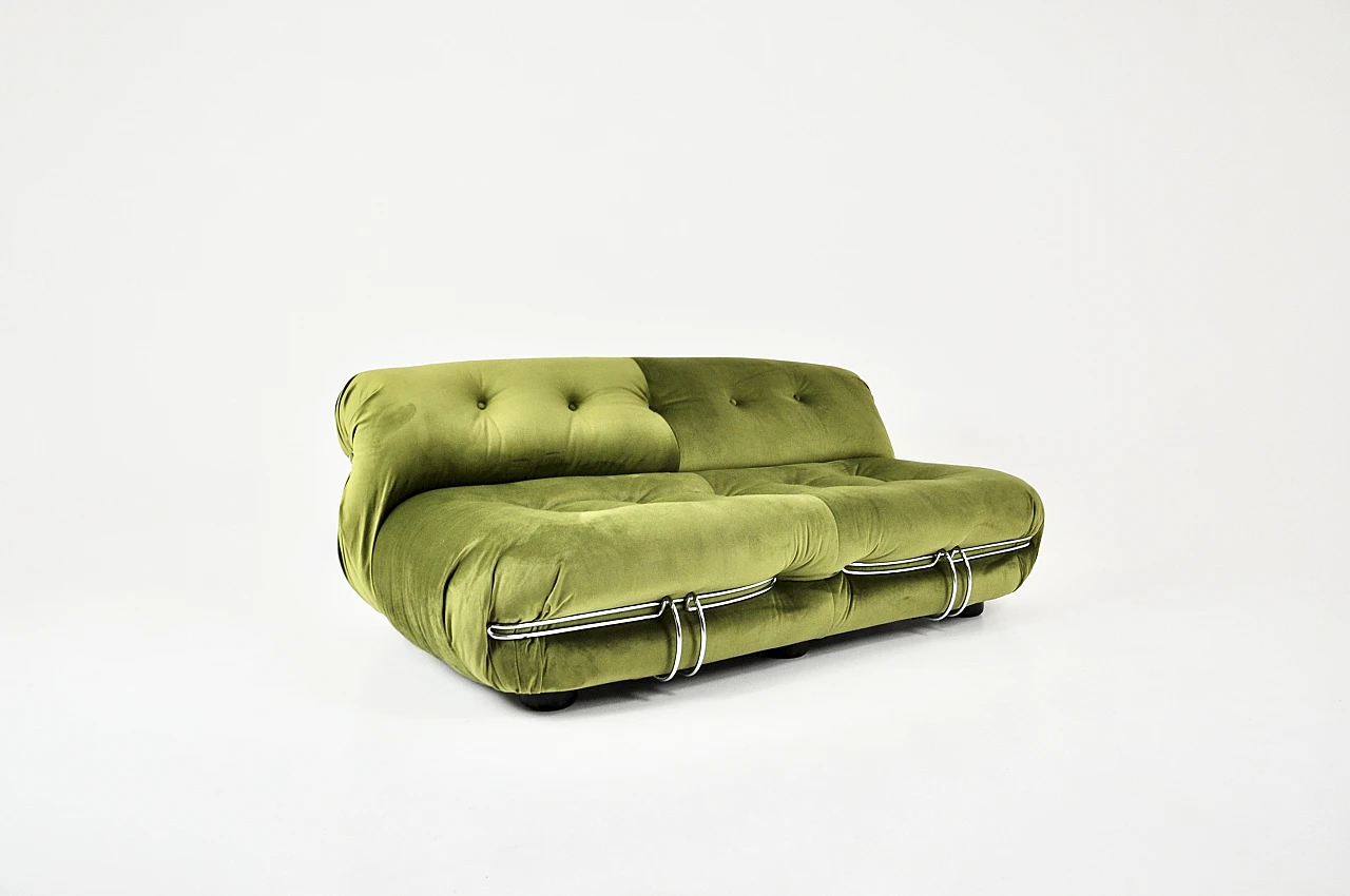 Soriana Sofa by Afra & Tobia Scarpa for Cassina, 1970s 1