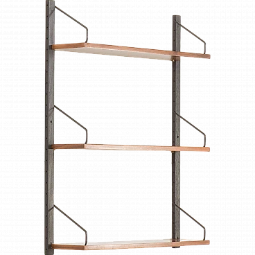 Modular walnut bookshelf by Poul Cadovius for Cado, 1960s