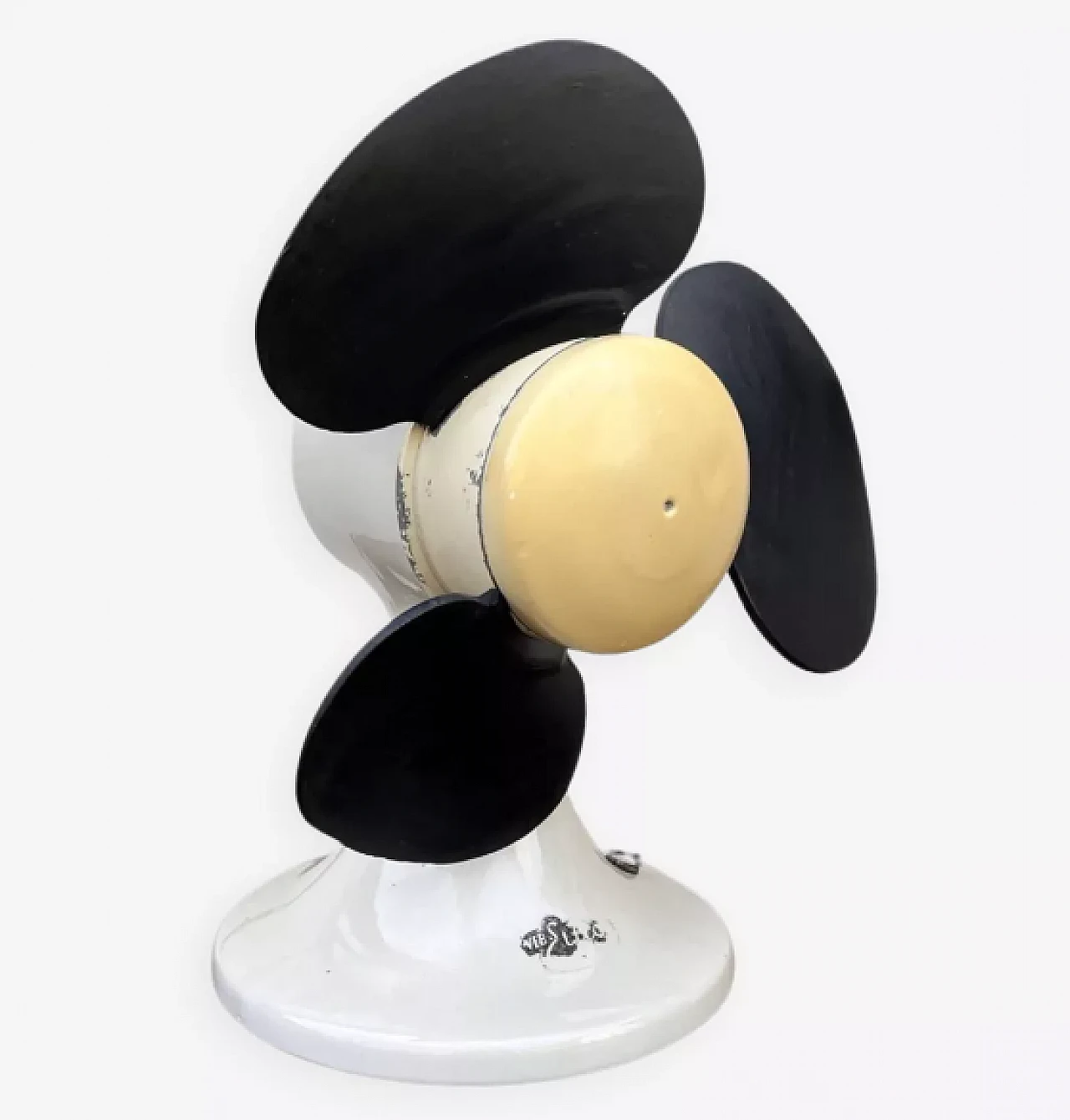 Desk fan with ceramic base by Veb Eitco, 1950s 1