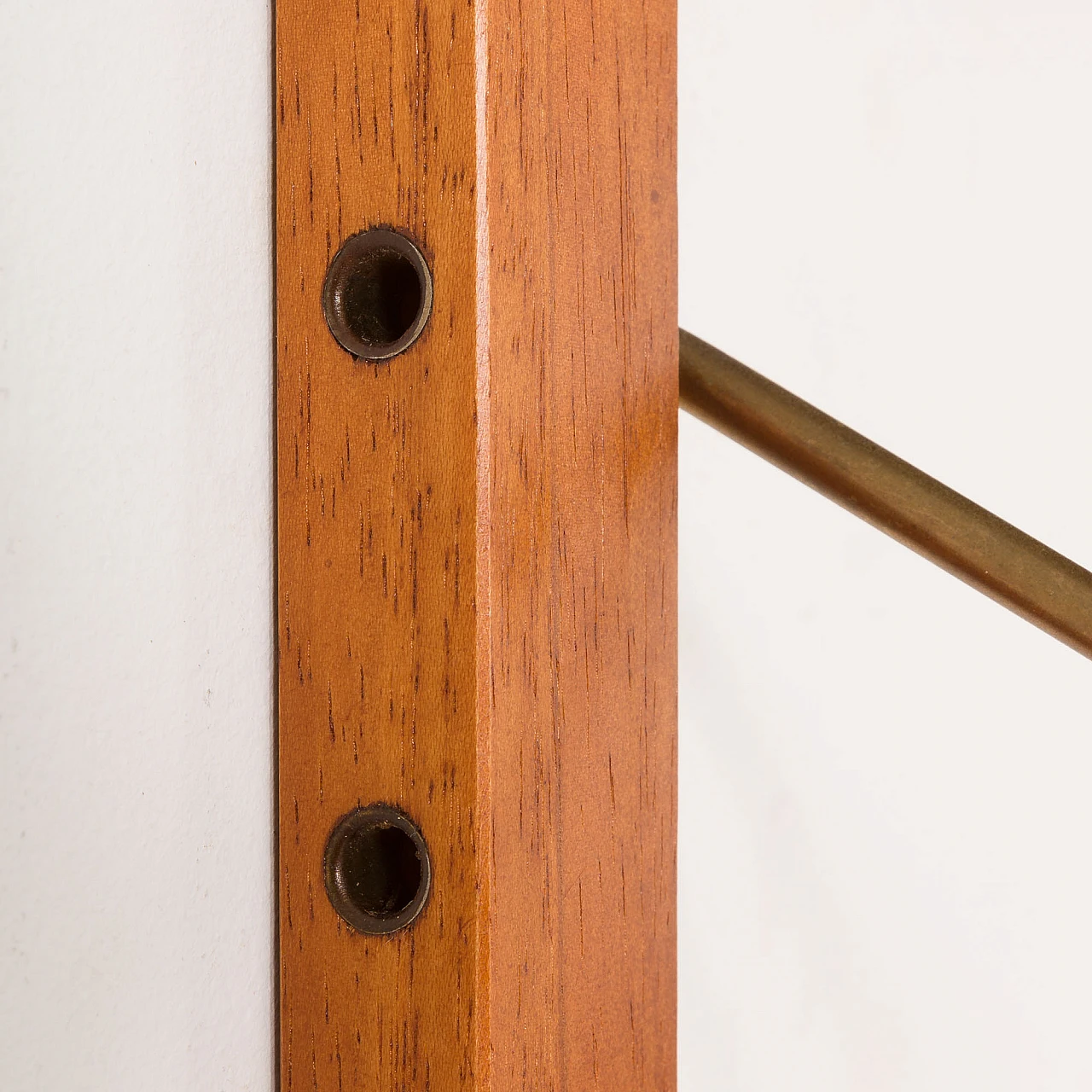 One-bay teak wall unit in Poul Cadovius style, 1960s 10