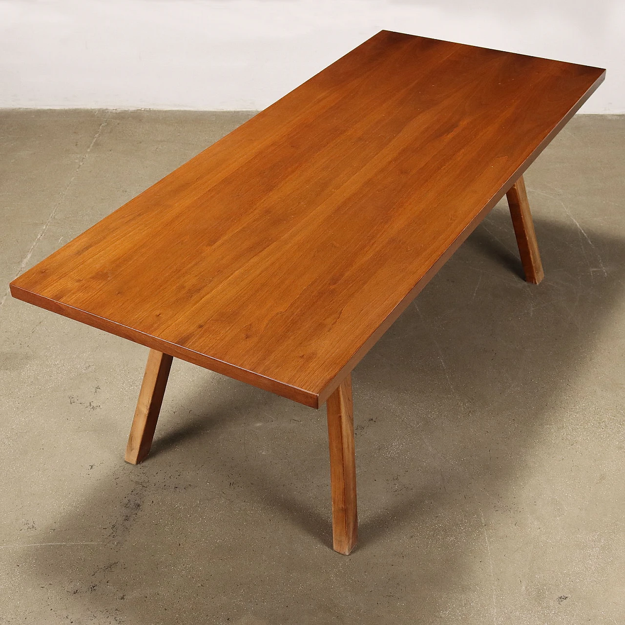 Torbecchia table in walnut by Michelucci for Poltronova, 1964 6