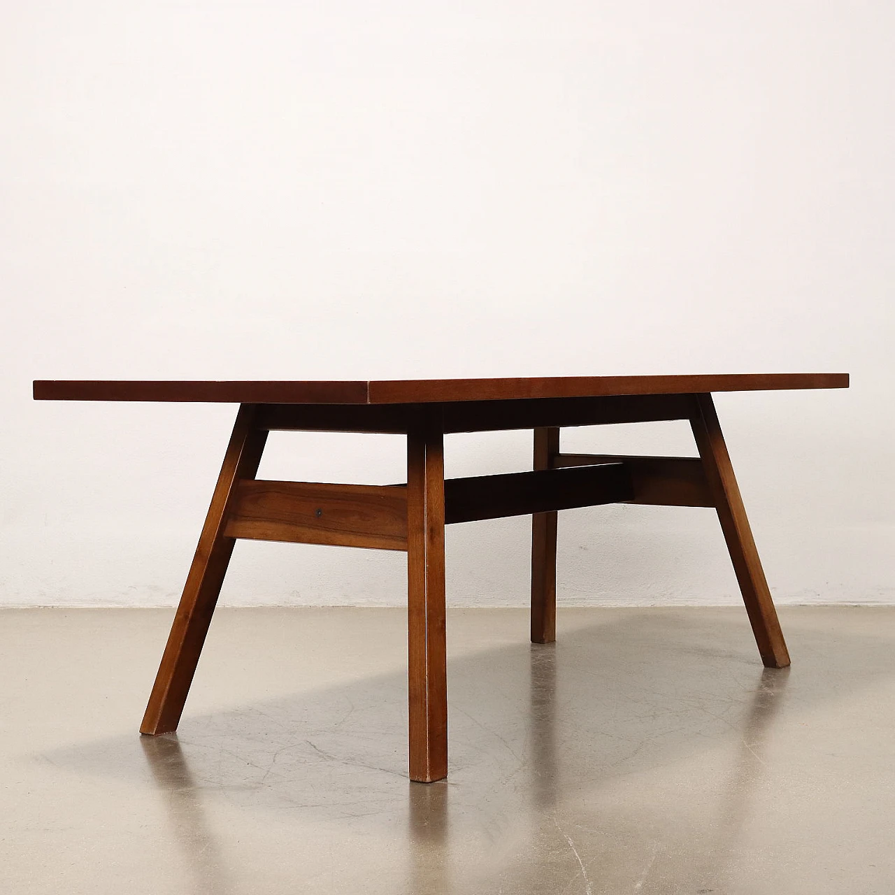 Torbecchia table in walnut by Michelucci for Poltronova, 1964 7