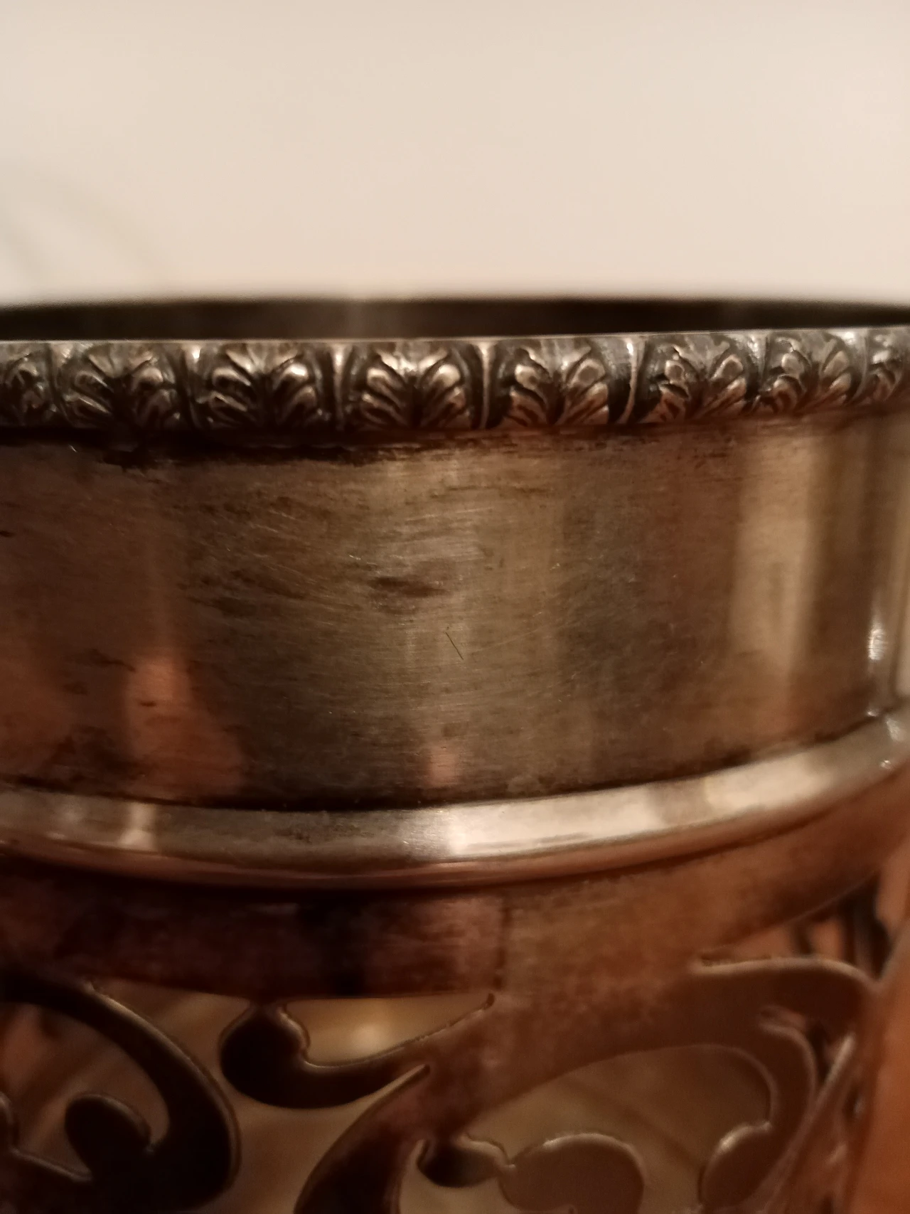 800 century silver bottle rack with two baskets, 1950s 6