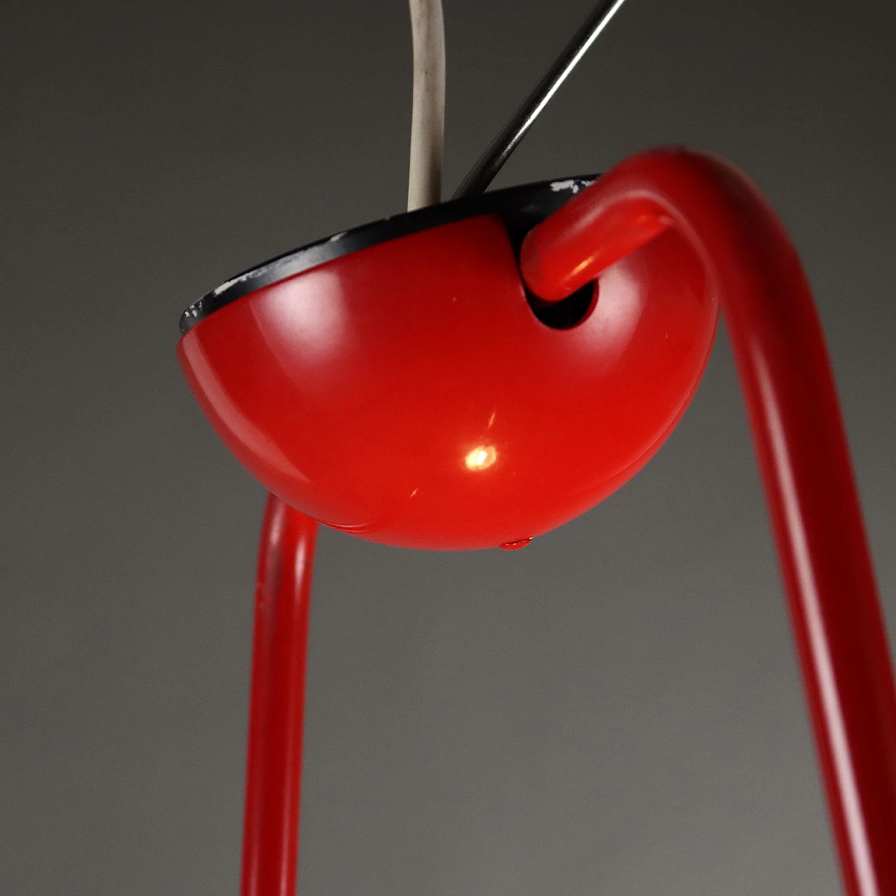 Lacquered metal Bikoni lamp by Tronconi, 1980s 5