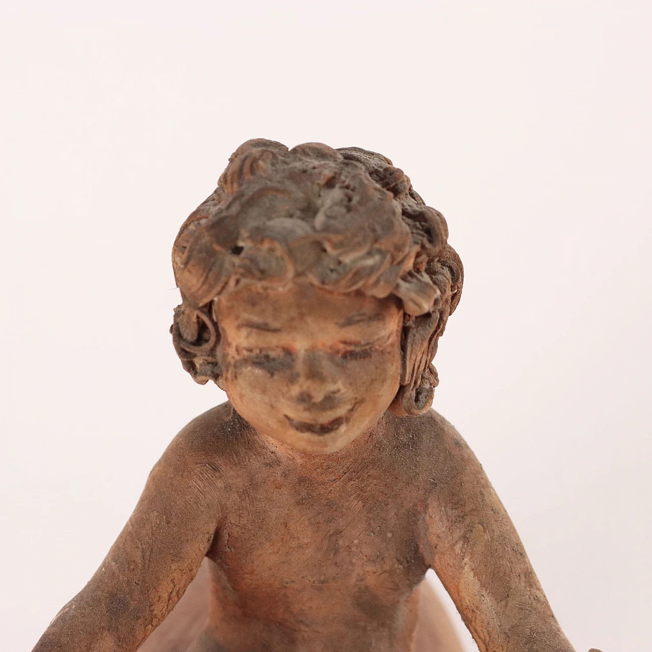 Angelo Basso, Woman with child, plaster sculpture 4