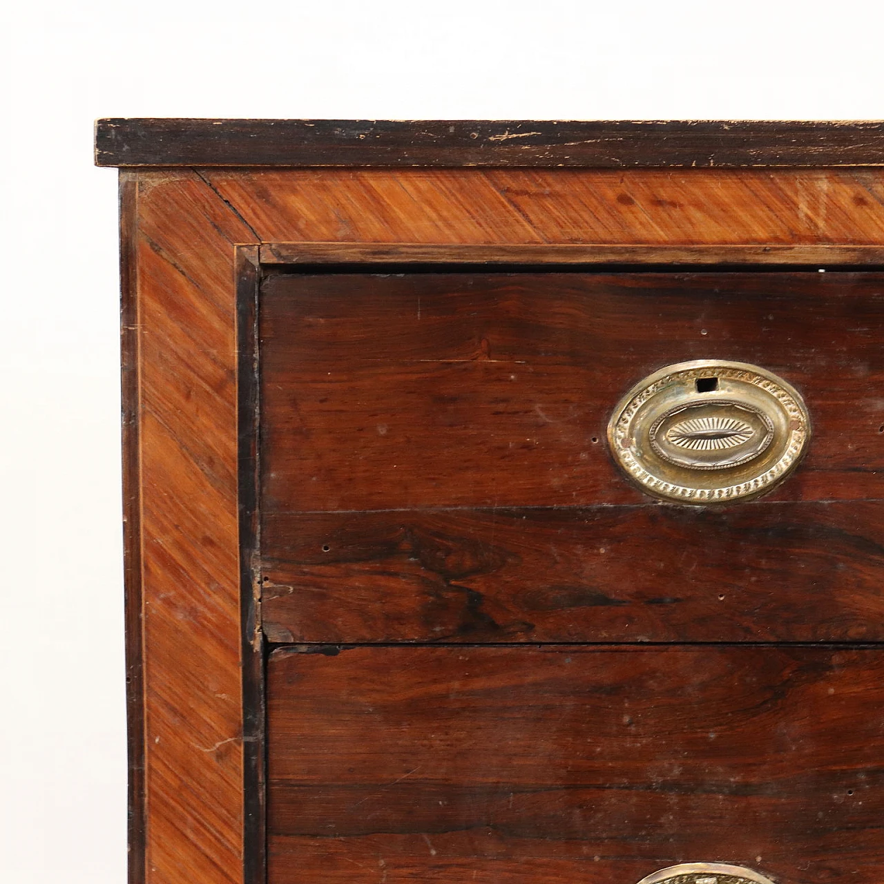 Louis XVI chest of drawers in walnut and fir, late 18th century 6