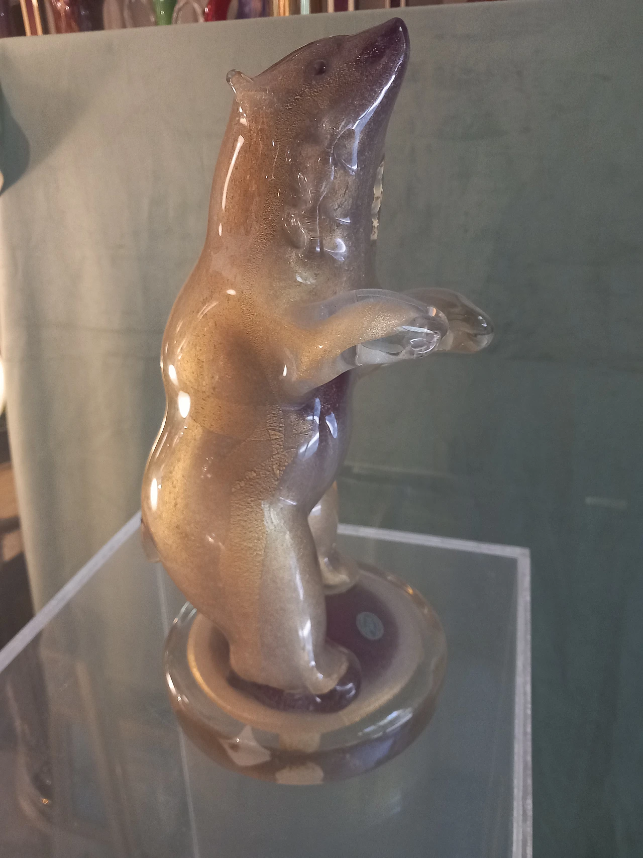 Murano glass bear by Ilco Vetri d'Arte, 1960s 5