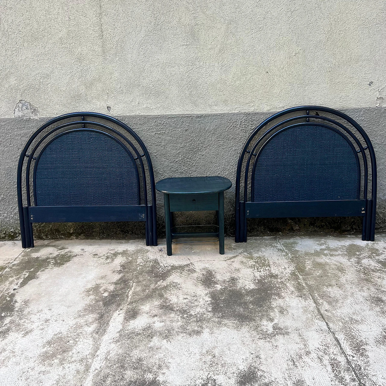 Pair of headboards for single beds by Roberti Rattan, 1980s 9