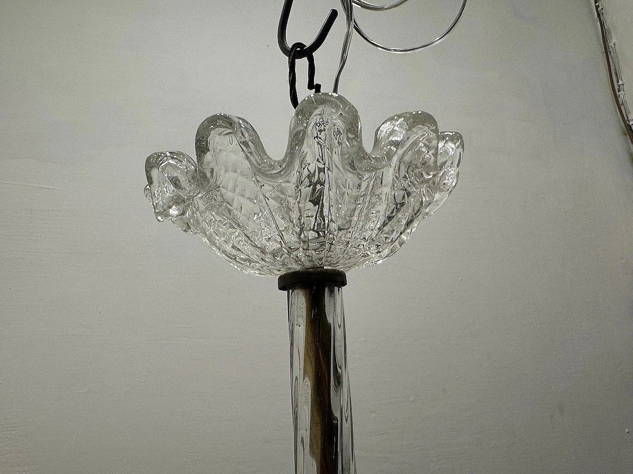 Lampadario in vetro di Murano di Ercole Barovier, Anni '50 10