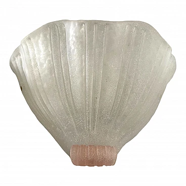 Murano Glass Single Scalloped Shell Sconce